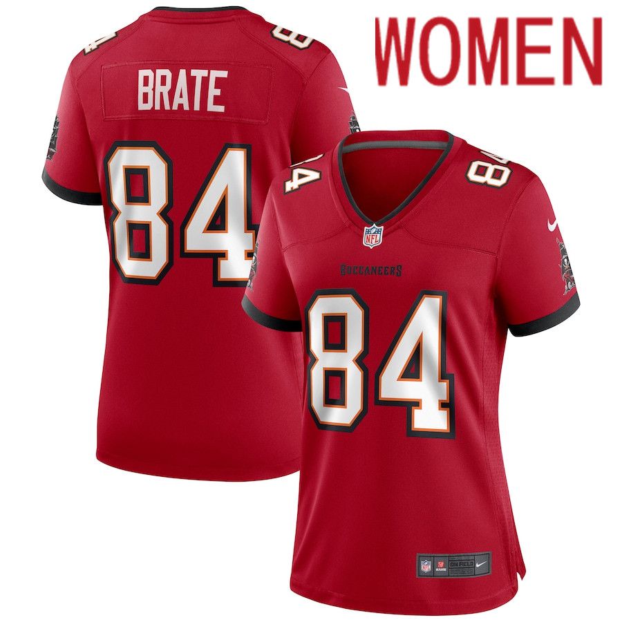 Women Tampa Bay Buccaneers 84 Cameron Brate Nike Red Game NFL Jersey